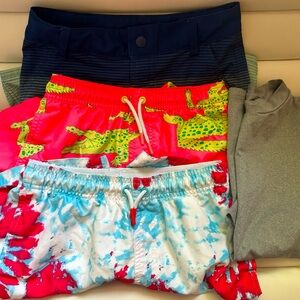 Boys Size 10-12 Swimsuits & Rashguard